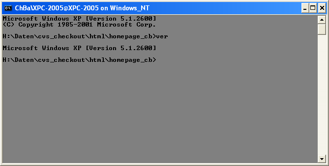 Angepasster Kommandozeilenprozessor unter Windows (Klicken f�r vergr��erte Darstellung)